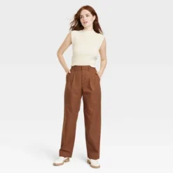 Women's High-Rise Pleat Front Straight Chino Pants - A New Day™ 9 Women's High-Rise Pleat Front Straight Chino Pants - A New Day™ -A New Day™ GUEST 76ee9ab6 cc49 4d73 b32f 01ed44fff982