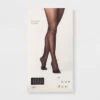 Women's Sheer Rib Tights - A New Day™ Black