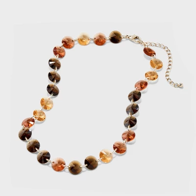 Stone Beaded Necklace - A New Day™ 4 Stone Beaded Necklace - A New Day™ - Image 2