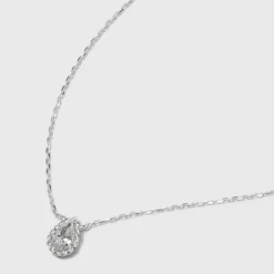 Sterling Silver Teardrop Cubic Zirconia Halo Station Necklace - A New Day™ Silver 7 Sterling Silver Teardrop Cubic Zirconia Halo Station Necklace - A New Day™ Silver -A New Day™ GUEST 790dd203 c78f 4a80 8ad9 19b66e322d89