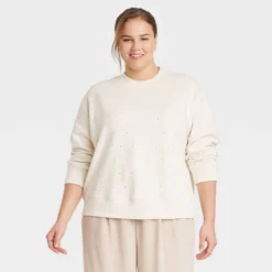 Women's Jeweled Pullover Sweatshirt - A New Day™ 17 Women's Jeweled Pullover Sweatshirt - A New Day™ -A New Day™ GUEST 797cd6d6 17d1 4537 a354 246c711d7642