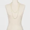 Long Faux Pearl Necklace - A New Day™ Silver/White -A New Day™ GUEST 7a2368ec 2392 4edb 9a60 52917c57f683