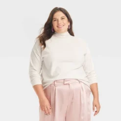 Women's Long Sleeve Mock Turtleneck T-Shirt - A New Day™ -A New Day™ GUEST 7a400d49 3ce4 4926 a949 656e37c82e5b
