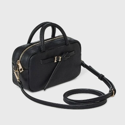 Small Satchel Crossbody Bag - A New Day™ Black 4 Small Satchel Crossbody Bag - A New Day™ Black - Image 2