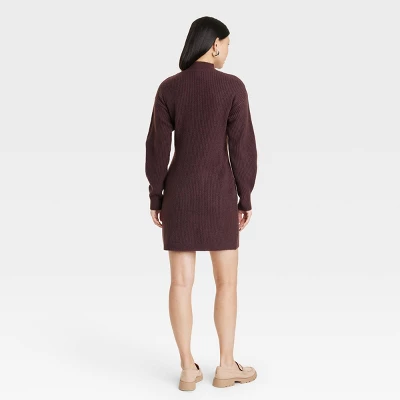 Women's Long Sleeve Sweater Dress - A New Day™ 3 Women's Long Sleeve Sweater Dress - A New Day™