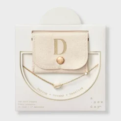 14K Gold Dipped Cubic Zirconia Initial Necklace - A New Day™ -A New Day™ GUEST 7d0f4071 c79b 4a8c af00 a47e53dd5bfd