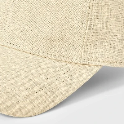 Women's Cotton Backless Baseball Hat - A New Day™ Off-White: Midweight Fabric, Ponytail Opening, Snap Closure 5 Women's Cotton Backless Baseball Hat - A New Day™ Off-White: Midweight Fabric, Ponytail Opening, Snap Closure - Image 3