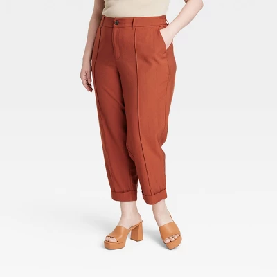 Women's High-Rise Slim Fit Effortless Pintuck Ankle Pants - A New Day™ 5 Women's High-Rise Slim Fit Effortless Pintuck Ankle Pants - A New Day™ - Image 3