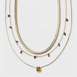 Stone Station And Pendant Multi-Strand Necklace Set 3pc - A New Day™ 13 Stone Station And Pendant Multi-Strand Necklace Set 3pc - A New Day™ -A New Day™ GUEST 8357fb2b d966 4ae6 9350 62499200679b