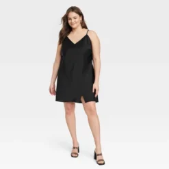 Women's V-Neck Mini Slip Dress - A New Day™ -A New Day™ GUEST 8a74f8c9 2379 4612 b19b 8c78bd0f1121