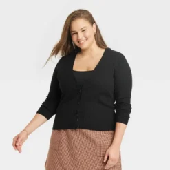 Women's Fine Gauge Ribbed Cardigan - A New Day™ -A New Day™ GUEST 8a8f95e3 1487 4473 807a c4bf73bb33bb