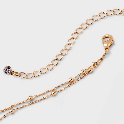 Gold 2 Row Satellite Chain Necklace - A New Day™ Gold: Nickel-Free Multi-Strand Jewelry With Lobster Claw Clasp 5 Gold 2 Row Satellite Chain Necklace - A New Day™ Gold: Nickel-Free Multi-Strand Jewelry With Lobster Claw Clasp - Image 3