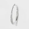 Silver Plated Graduated Hoop Earrings 50mm - A New Day™ Silver 2 Silver Plated Graduated Hoop Earrings 50mm - A New Day™ Silver -A New Day™ GUEST 8bb389c1 d3fe 4386 870e aabce190253e