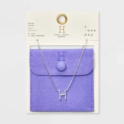 Silver Plated Cubic Zirconia Initial Pendant Necklace - A New Day™ Silver 32 Silver Plated Cubic Zirconia Initial Pendant Necklace - A New Day™ Silver -A New Day™ GUEST 8f9e1574 38a8 495c a4f7 e63f739c9966