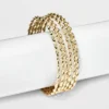Twisted Bangle Bracelet Set 6pc - A New Day™ Gold