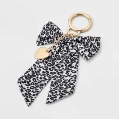Heart And Leopard Bow Bag Charm - A New Day™ Brown -A New Day™ GUEST 92aae72e 9224 407a 96a9 25759386e9a2