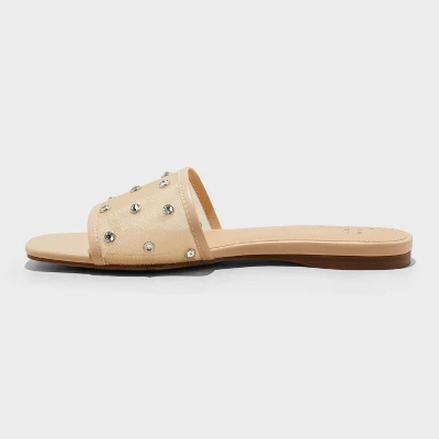 Women's Elain Slide Sandals With Memory Foam Insole - A New Day™ 3 Women's Elain Slide Sandals With Memory Foam Insole - A New Day™