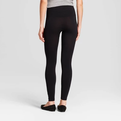 Women's High Waisted Cotton Blend Seamless Leggings - A New Day™ 3 Women's High Waisted Cotton Blend Seamless Leggings - A New Day™