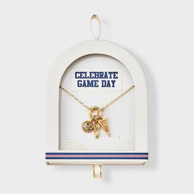 14K Gold Dipped Cubic Zirconia Soccer And All Stars Charm Necklace - A New Day™ Gold 4 14K Gold Dipped Cubic Zirconia Soccer And All Stars Charm Necklace - A New Day™ Gold - Image 2