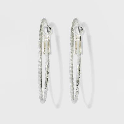 Textured Hoop Earrings - A New Day 6 Textured Hoop Earrings - A New Day - Image 4