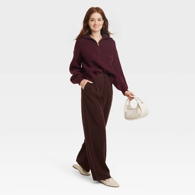 Women's Quarter Zip Pullover Sweater - A New Day™ 4 Women's Quarter Zip Pullover Sweater - A New Day™ - Image 2