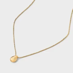 14K Gold Plated Puffed Teardrop Pendant Necklace - A New Day™ Gold 8 14K Gold Plated Puffed Teardrop Pendant Necklace - A New Day™ Gold -A New Day™ GUEST 9efb9837 f5ba 498f 889f c2f77003679d