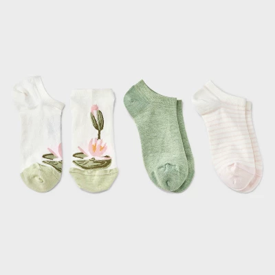 Women's 3pk Low Cut Socks - A New Day™ 4-10: Floral Design 5 Women's 3pk Low Cut Socks - A New Day™ 4-10: Floral Design - Image 3