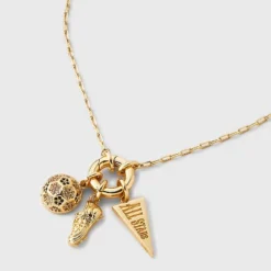 14K Gold Dipped Cubic Zirconia Soccer And All Stars Charm Necklace - A New Day™ Gold 8 14K Gold Dipped Cubic Zirconia Soccer And All Stars Charm Necklace - A New Day™ Gold -A New Day™ GUEST a107debf ac0d 4afd b267 2c0f97de557e