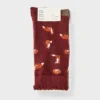 Women's Foxes Scallop Cuff 3pk Crew Socks - A New Day™ Burgundy/Brown Heather/Ivory 4-10 -A New Day™ GUEST a1831e15 2e44 427d b819 ba0bcb5aa79d