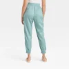 Women's High-Rise Woven Ankle Jogger Pants - A New Day™