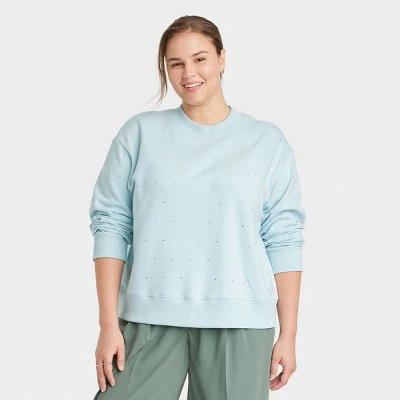 Women's Jeweled Pullover Sweatshirt - A New Day™ 11 Women's Jeweled Pullover Sweatshirt - A New Day™ - Image 9