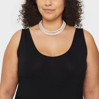 Pearl Multi-Strand Necklace Set 3pc - A New Day™ White 3 Pearl Multi-Strand Necklace Set 3pc - A New Day™ White