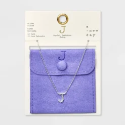 Silver Plated Cubic Zirconia Initial Pendant Necklace - A New Day™ Silver 34 Silver Plated Cubic Zirconia Initial Pendant Necklace - A New Day™ Silver -A New Day™ GUEST a6f31160 4ed6 486e b5d1 5246ad840fc4