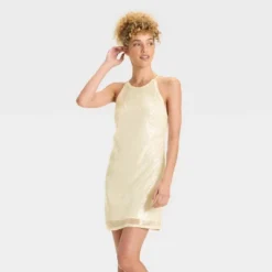 Women's Sequin Mini Shift Dress - A New Day™ Cream 8 Women's Sequin Mini Shift Dress - A New Day™ Cream -A New Day™ GUEST a7b03faa bb64 492e aebd 376123519a7a