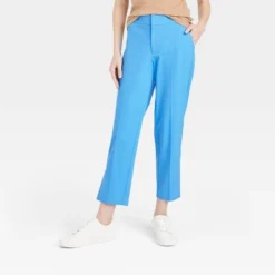 Women's Mid-Rise Slim Straight Fit Side Split Trousers - A New Day™ Blue 8 Women's Mid-Rise Slim Straight Fit Side Split Trousers - A New Day™ Blue -A New Day™ GUEST a96d6784 1c5a 4282 bd5b 0c3e62ec5377