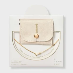 14K Gold Dipped Cubic Zirconia Initial Necklace - A New Day™ -A New Day™ GUEST aea73c3f 3da8 43a7 94c8 4b7f75dee42b