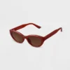Women's Plastic Slim Cateye Sunglasses - A New Day™ Brown 2 Women's Plastic Slim Cateye Sunglasses - A New Day™ Brown -A New Day™ GUEST aed3d52c 23fb 40c7 81c2 6c80576ba5d9