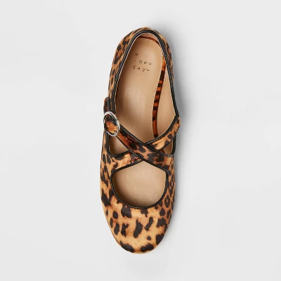 Women’s Tasmin Leopard Print Flats – A New Day™ Light Brown 4 Women’s Tasmin Leopard Print Flats – A New Day™ Light Brown - Image 2