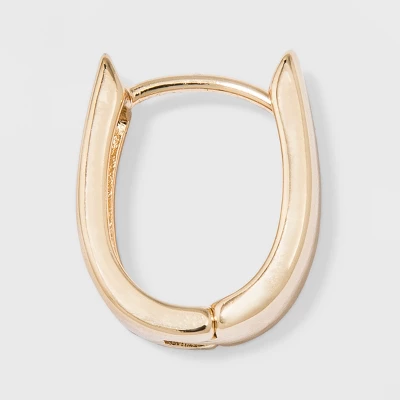 Huggie Hoop Earrings - A New Day™ Gold: Snap Closure, Nickel-Free Metal, Zinc Alloy 3 Huggie Hoop Earrings - A New Day™ Gold: Snap Closure, Nickel-Free Metal, Zinc Alloy