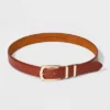 Women's Double Buckle Belt - A New Day™ Cognac -A New Day™ GUEST b218d62e 582c 4c5e bf4a a570dc5da828