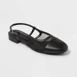 Women's Evelyn Mesh Slingback Ballet Flats - A New Day™ Black -A New Day™ GUEST b288b35f 99dc 4382 9c86 a51a5f228a37