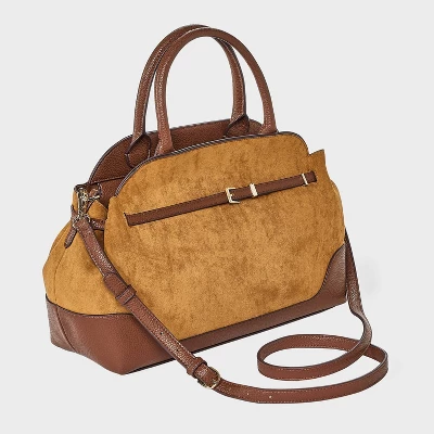 Belted Satchel Handbag - A New Day™ Brown 4 Belted Satchel Handbag - A New Day™ Brown - Image 2