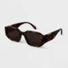 Women's Tortoise Shell Print Angular Rectangle Sunglasses - A New Day™ Brown 1 Women's Tortoise Shell Print Angular Rectangle Sunglasses - A New Day™ Brown -A New Day™ GUEST b68ee9ac 0d9c 42c8 982e 05ef26103715