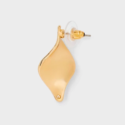 Twisted Post Earrings - A New Day™ Gold: Hypoallergenic Zinc Linear Earrings, Metallic Finish, 1.19" Length 4 Twisted Post Earrings - A New Day™ Gold: Hypoallergenic Zinc Linear Earrings, Metallic Finish, 1.19" Length - Image 2