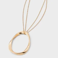Oval Pendant Necklace - A New Day™ Gold: Lobster Claw Clasp, 32" Length, Zinc Material, Includes 3" Extender 9 Oval Pendant Necklace - A New Day™ Gold: Lobster Claw Clasp, 32" Length, Zinc Material, Includes 3" Extender -A New Day™ GUEST b7886a9c 6512 47c5 88e4 88aa29c2837b