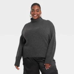 Women's Mock Turtleneck Pullover Sweater - A New Day™ -A New Day™ GUEST b9017e13 dd2d 4ed9 8527 26661e3e4f27