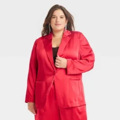 Women's Satin Blazer - A New Day™ -A New Day™ GUEST b953606a eb6c 4814 bf77 b7e556150a76