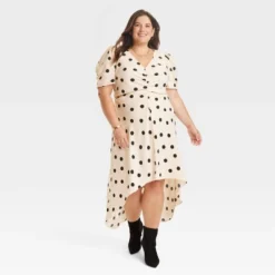 Women's Crepe Short Sleeve Midi Dress - A New Day™ 9 Women's Crepe Short Sleeve Midi Dress - A New Day™ -A New Day™ GUEST bee991e7 b883 4a7d 8ccb faf681c2b9c1