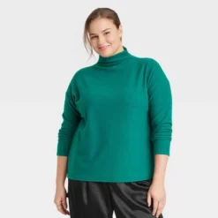 Women's Long Sleeve Mock Turtleneck T-Shirt - A New Day™ -A New Day™ GUEST bf4d2f05 393d 4922 856e 69d4d71cfba0
