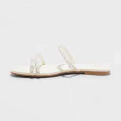 Women's Aida Strappy Sandals - A New Day™ Ivory